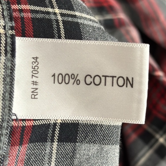 Orvis Signature Twill Plaid Long Sleeve Button Down Shirt Gray Men's Extra Large - Picture 8 of 8